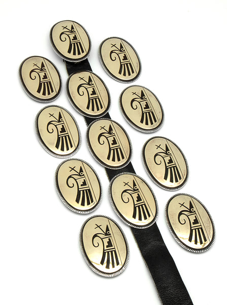 14k Gold Over Sterling Silver Concho Belt