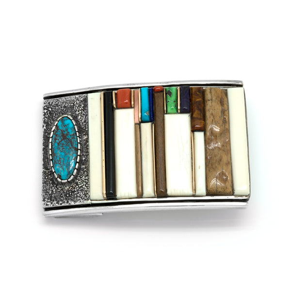 Sterling Silver Inlaid Buckle