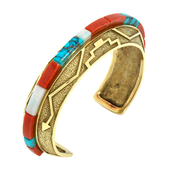 18k Gold Inlaid Bracelet