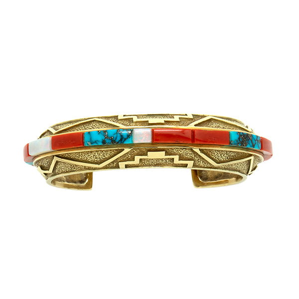 18k Gold Inlaid Bracelet