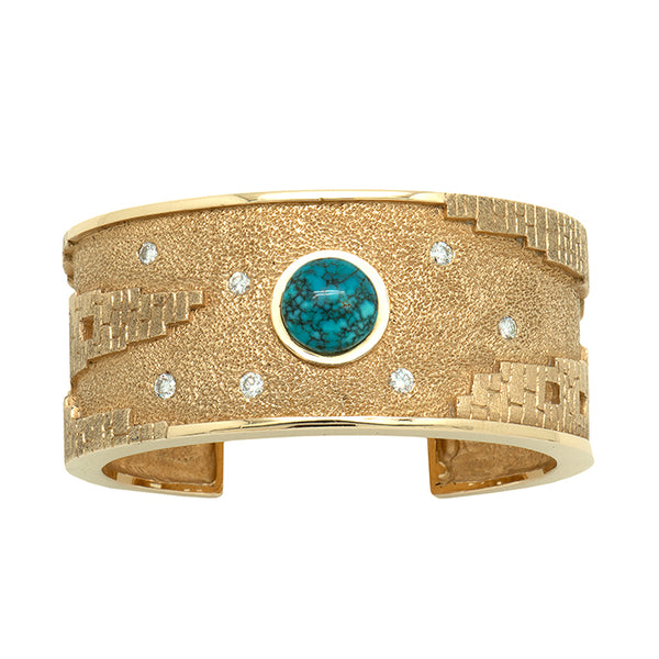 14k Gold Lone Mountain Diamond Bracelet