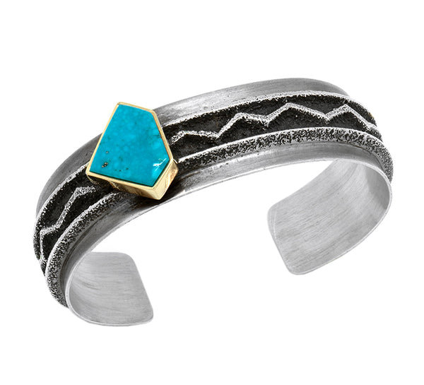 Sterling Silver Blue Gem Bracelet