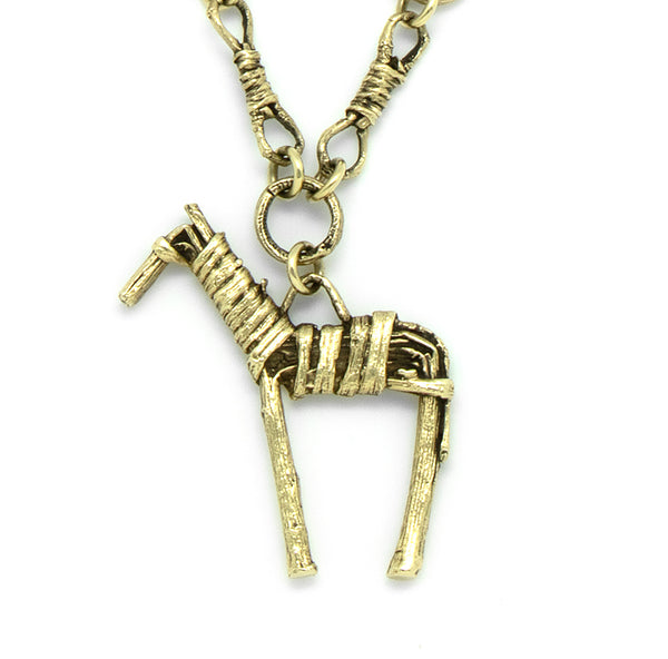 14k Gold Split-Twig Necklace