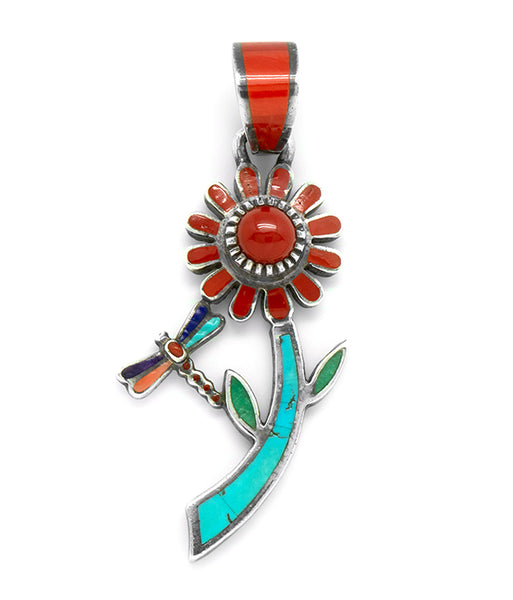 Sterling Silver Inlaid Pendant