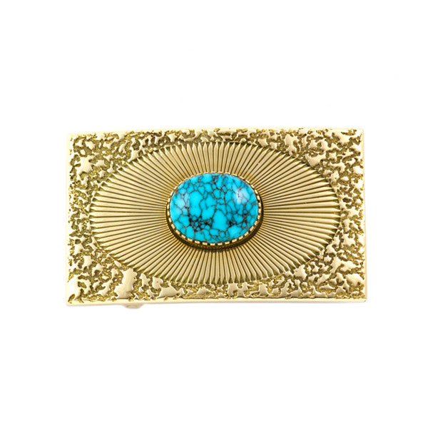 14k Gold Lone Mountain Buckle