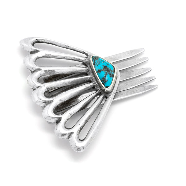 Sterling Silver Turquoise Hair Pin