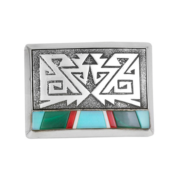 Sterling Silver Inlaid Buckle