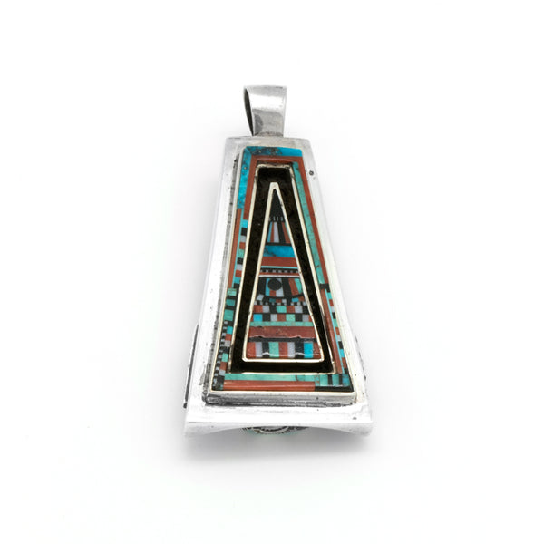 Sterling Silver Micro Inlay Pendant