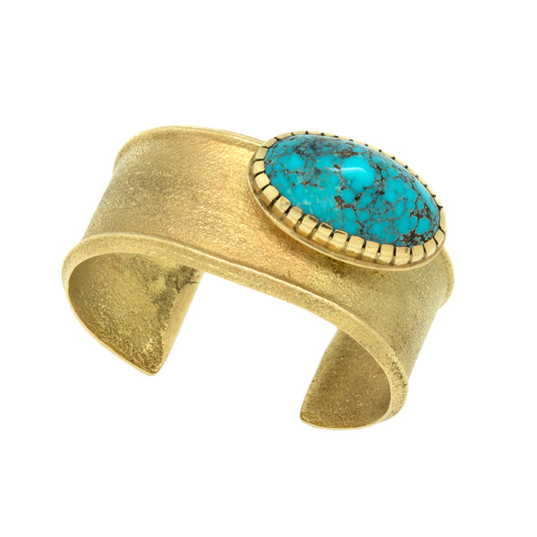 18k Gold Persian Turquoise Bracelet