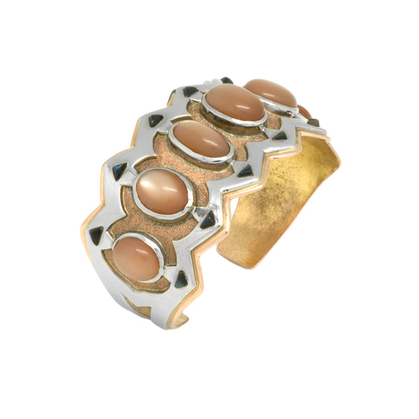 18k Gold Moonstone Bracelet