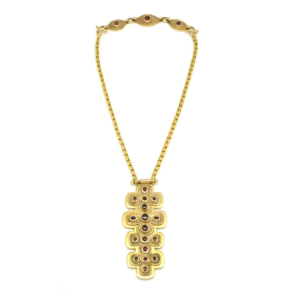 18k Gold Celtic Cross Necklace