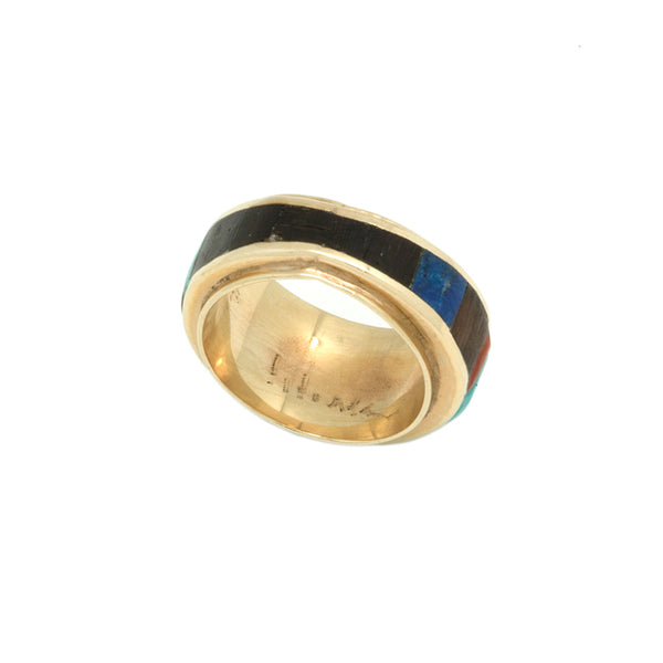 14k Gold Inlay Ring