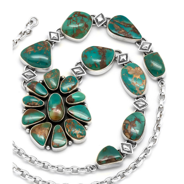 Silver Royston Turquoise Necklace