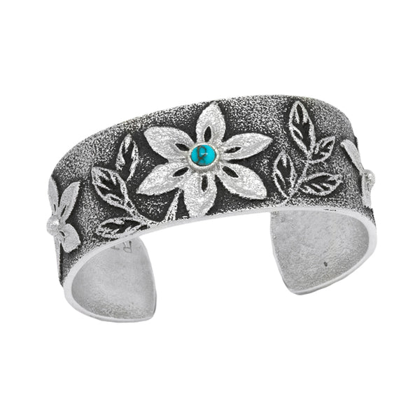 Sterling Silver Tufa Cast Bracelet