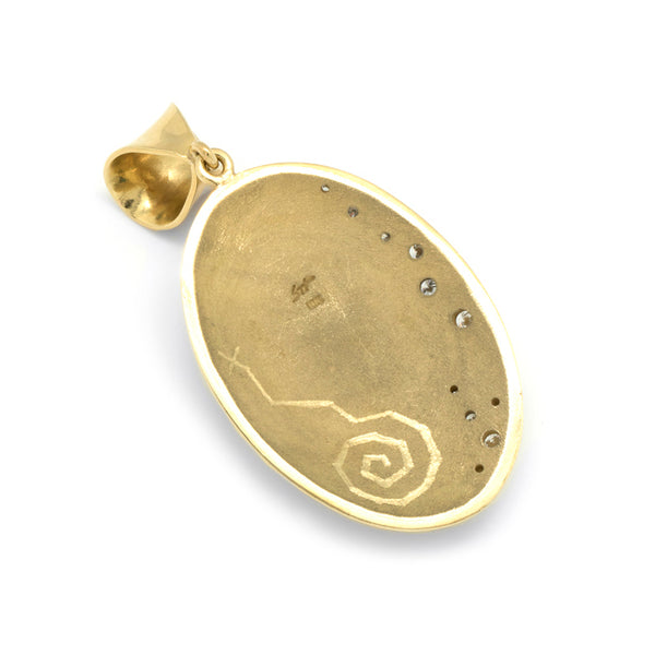18k Gold Lone Mountain Necklace