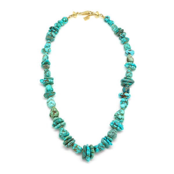 18k Lone Mountain Turquoise Necklace